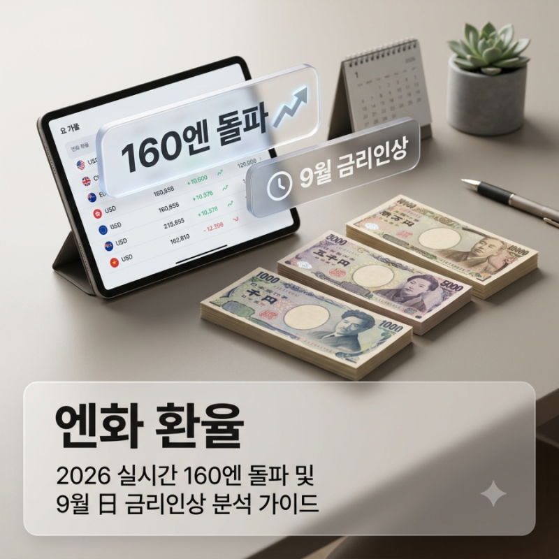 엔화 환율 160엔 돌파, 9월 日 금리인상 대응법