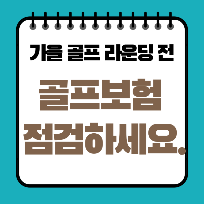 골프채 파손에 홀인원 축하금 부담까지? 가을 필드 나가기 전 골프보험 새로 정비한 이유