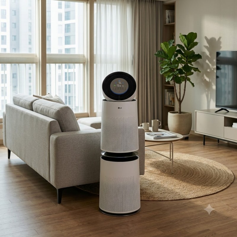 AS305DWWLM LG 퓨리케어 AI 360˚ 공기청정기 가격 할인 무빙휠 세트 후기 총정리