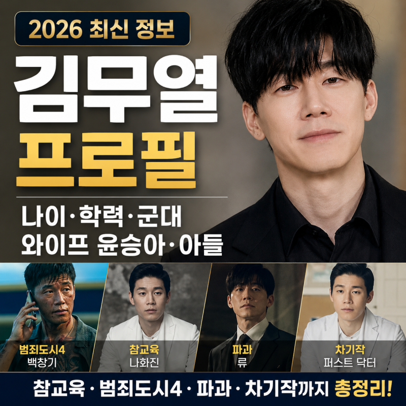 김무열 프로필 나이 와이프 윤승아 아들, 참교육·범죄도시4·파과 차기작까지