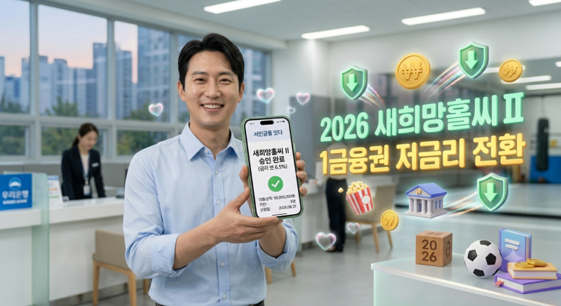 카드론·대부업체 고금리 탈출! 새희망홀씨 II 최대 3,500만 원 및 이자 감면 꿀팁