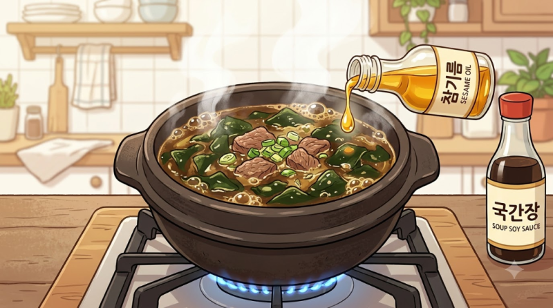 소고기 미역국 맛있게 끓이는 법! 참기름 볶는 순서와 국간장 비율 총정리