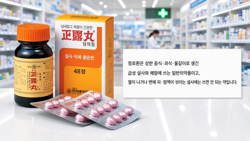 정로환, 어떤 설사에 듣고 어떤 설사엔 쓰면 안 될까