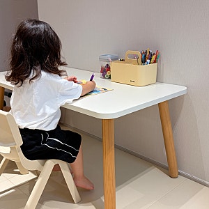 4살 책상의자세트, 리바트 꼼므 1200 실사용 후기ㅣ책상 매트 있어야 할까?