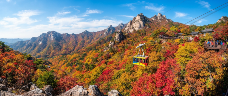 "해발 1,118m 억새 바다와 산등성이를 붉게 물들이는 기암절벽 단풍의 정체?!" 10월 가볼만한곳 ....