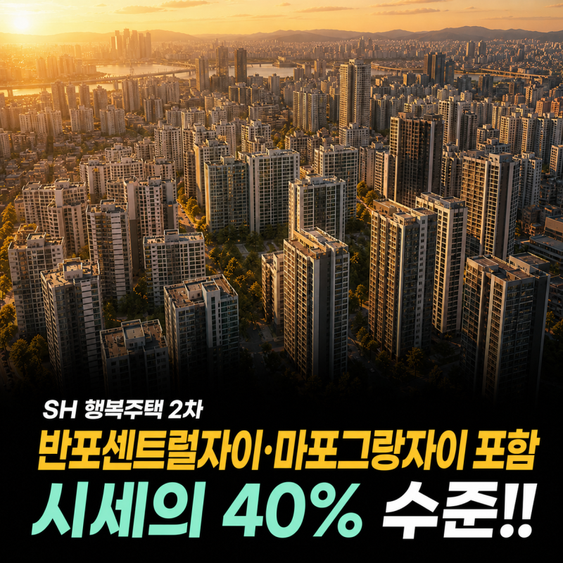 SH 행복주택 2차 1,484호 보증금 3천만원대 대학생 청년 신혼부부 신청자격