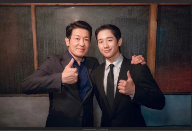 정해인 허성태, 행복 가득한 투샷…적수로 만났는데 현실에선 이렇게 다정