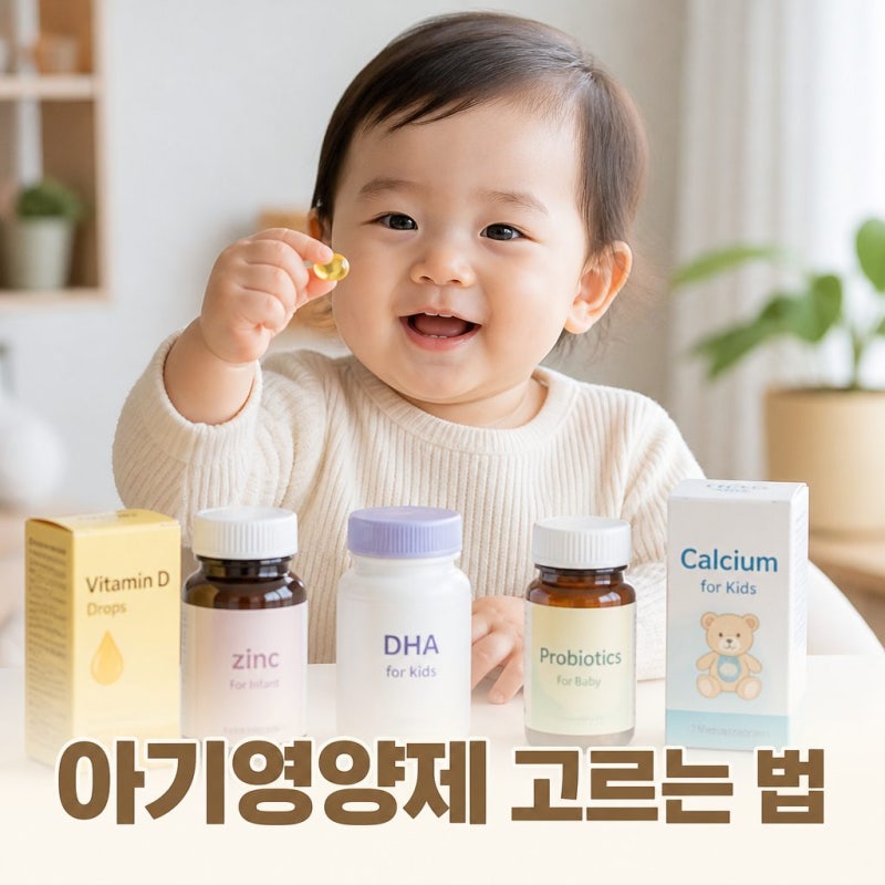 아기영양제 언제부터? 유산균 비타민D 같이 챙긴 이유