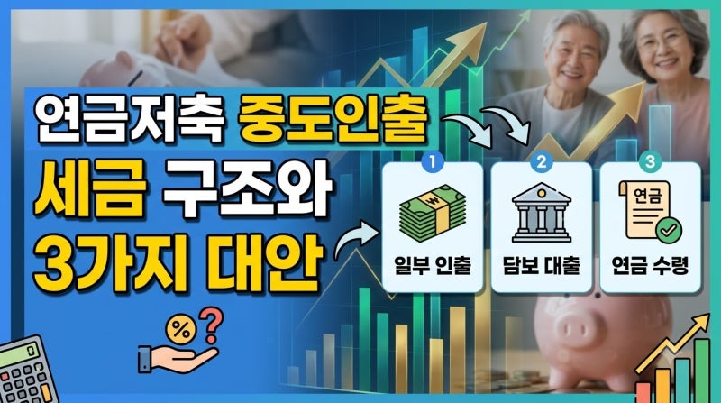 연금저축 중도해지 세금 폭탄 피하는 법과 3가지 대안