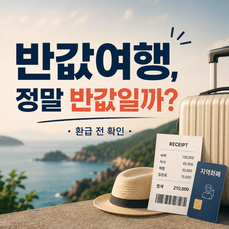 반값여행 환급받으려면｜결제부터 정산·지역화폐 사용처까지 확인