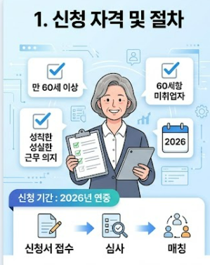 2026년 시니어 일자리 창출 지원금 총정리: 신청 자격부터 기업·참여자 혜택및 경험담까지