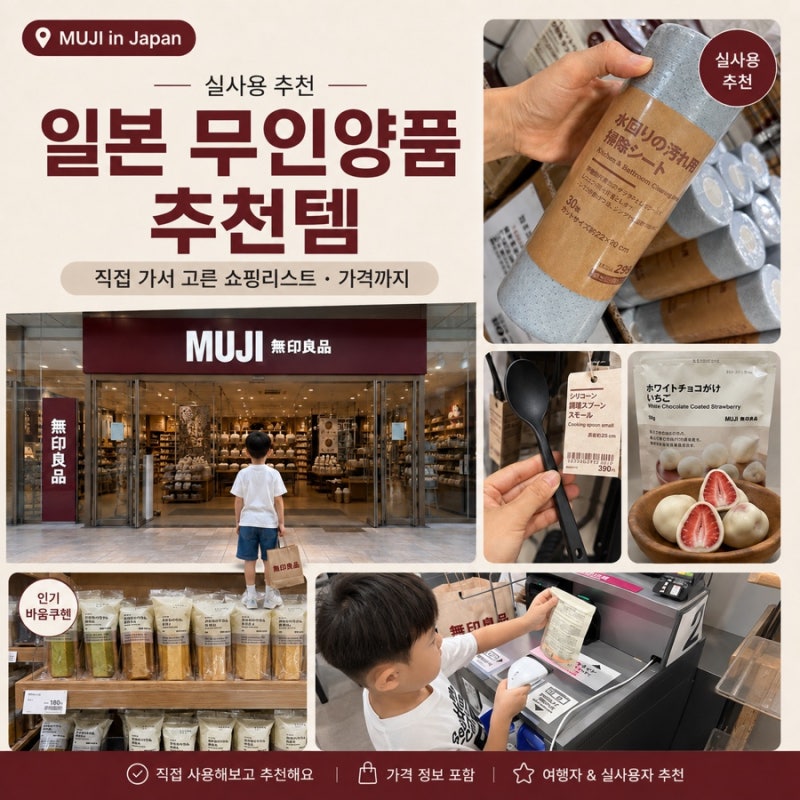 일본 사는 사람이 고른 무인양품 추천템, 쇼핑리스트 가격까지