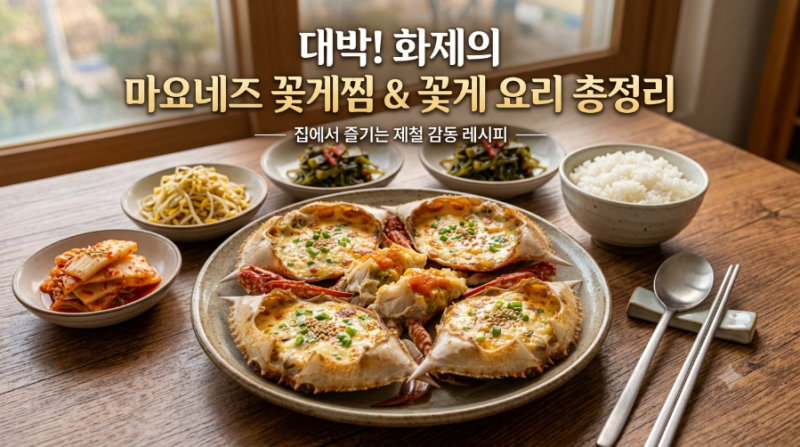 제철 꽃게 손질법부터 SNS 대란 '마요네즈 꽃게찜' & 얼큰 꽃게탕 황금레시피 완벽 가이드