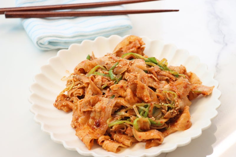 성시경 냉삼파무침 냉동 대패삼겹살 요리