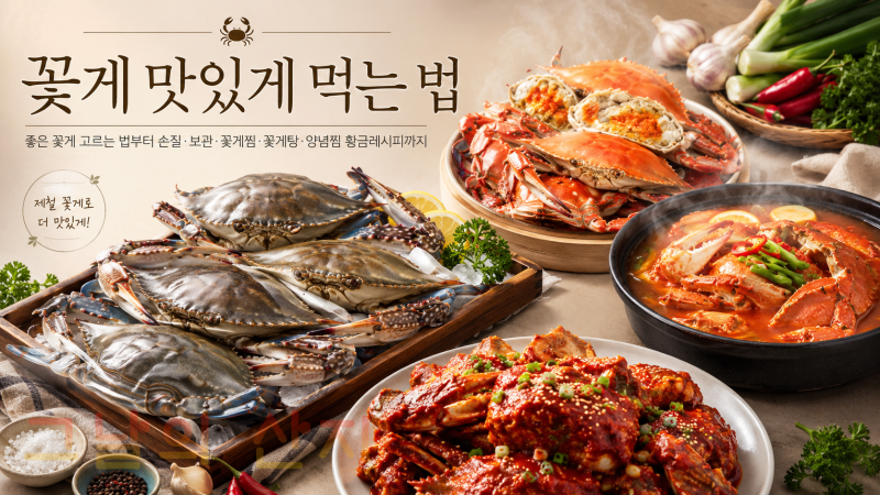 꽃게 맛있게 먹는 법｜좋은 꽃게 고르는 법부터 손질·보관·꽃게찜·꽃게탕·양념찜 황금레....