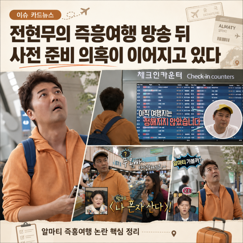전현무 인천공항 즉흥여행, 일주일 전에 이미 항공권 끊어져 있었다?…'나 혼자 산다' 촬영 ....