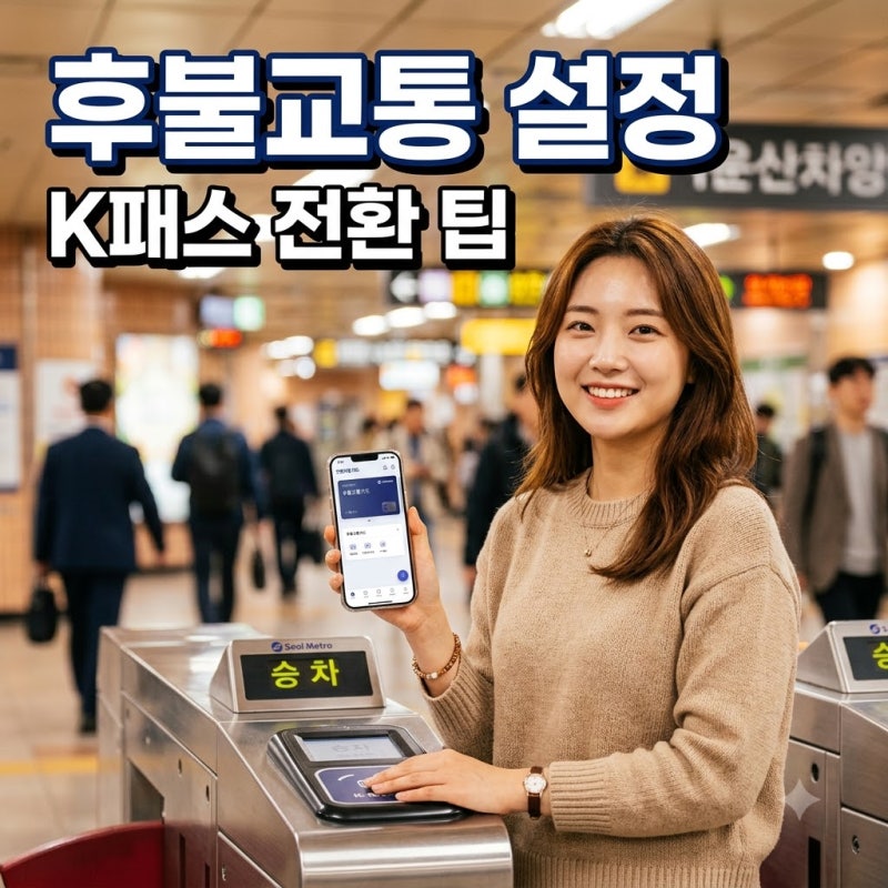 신한카드 후불교통 K패스 전환과 등록 모바일 설정법