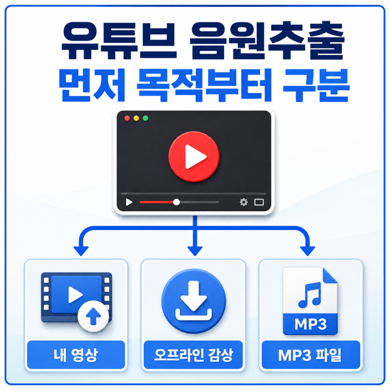 유튜브 음원추출 MP3 저장 방법과 주의점