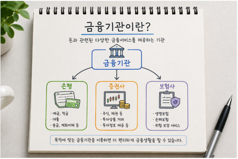 금융기관이란? 은행·증권사·보험사는 어떤 일을 할까?