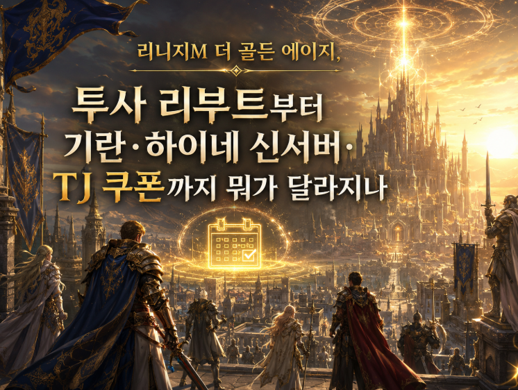 리니지M 더 골든 에이지, 투사 리부트부터 기란·하이네 신서버·TJ 쿠폰까지 뭐가 달라지나
