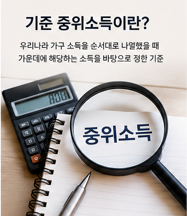 2026년 기준 중위소득 총정리｜가구원수별 금액·계산법·복지혜택 한눈에