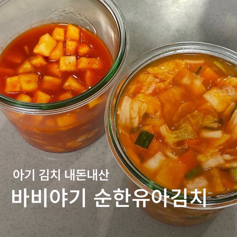 아기 김치 추천｜4살 아이가 잘 먹는 나박김치 깍두기 내돈내산