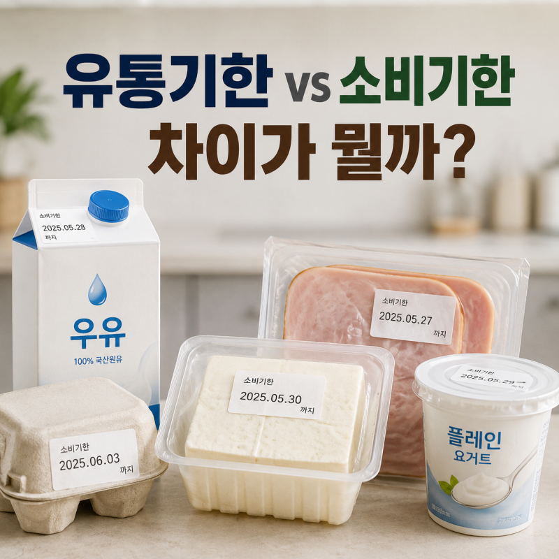유통기한 vs 소비기한 차이｜지난 음식 먹어도 될까?