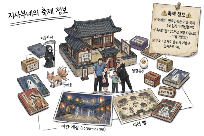 2026 한국 민속촌 "귀신사바 귀신놀이" 공포체험 즐기기~!
