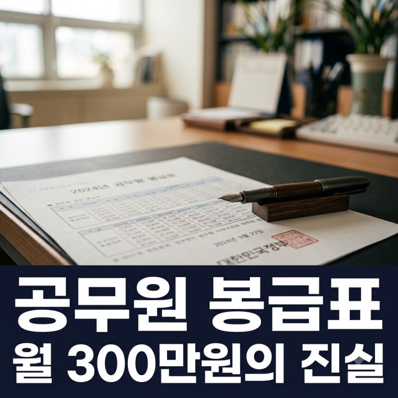"9급 초임 300만원?" 2027년 공무원 봉급표 반전 진실..
