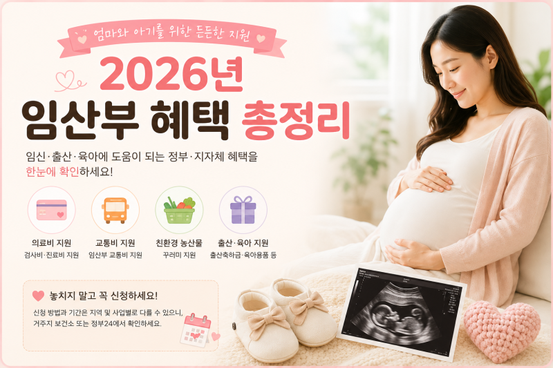 임산부 혜택 총정리｜임신했다면 꼭 챙겨야 할 지원금·할인·무료혜택