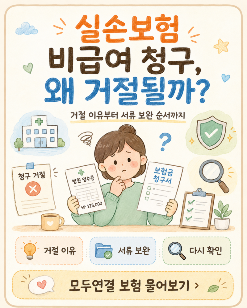 실손보험 비급여 청구가 거절되는 이유｜거절 유형부터 서류 보완·재심사까지