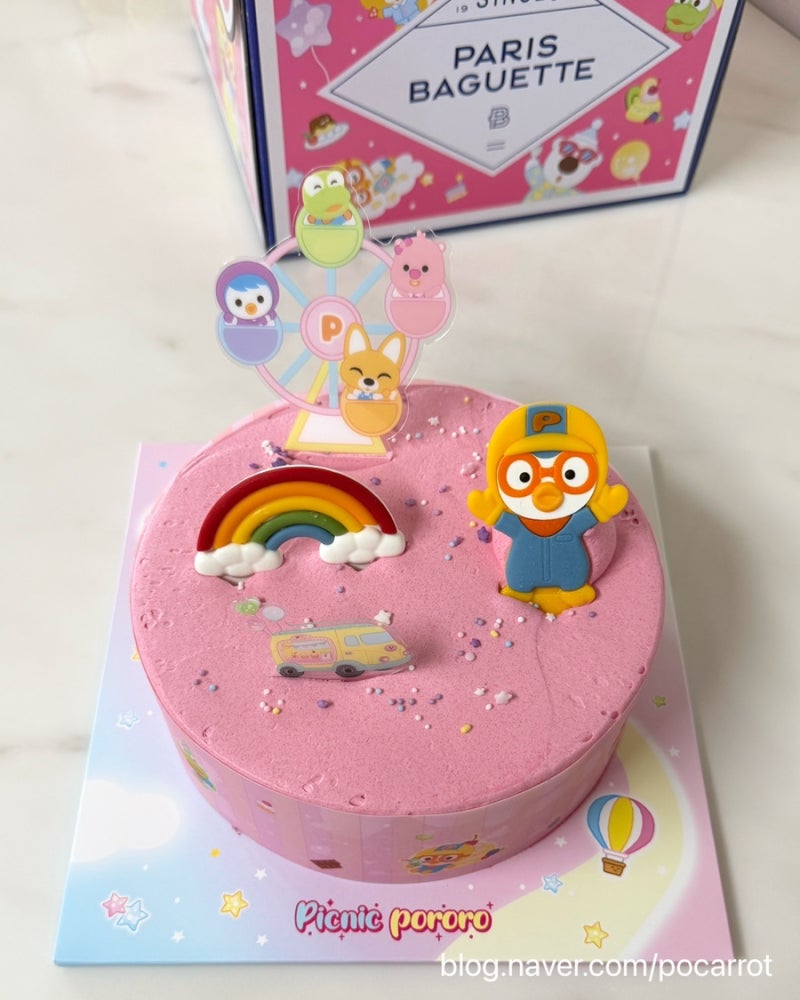 [파리바게트/뽀로로케이크]아이 생일 케이크 선물 나름 추천 후기