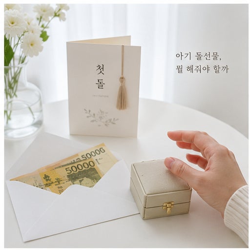 "현금은 싫었던 이유!"돌반지 한돈 반돈 시세 조카 아기 돌선물