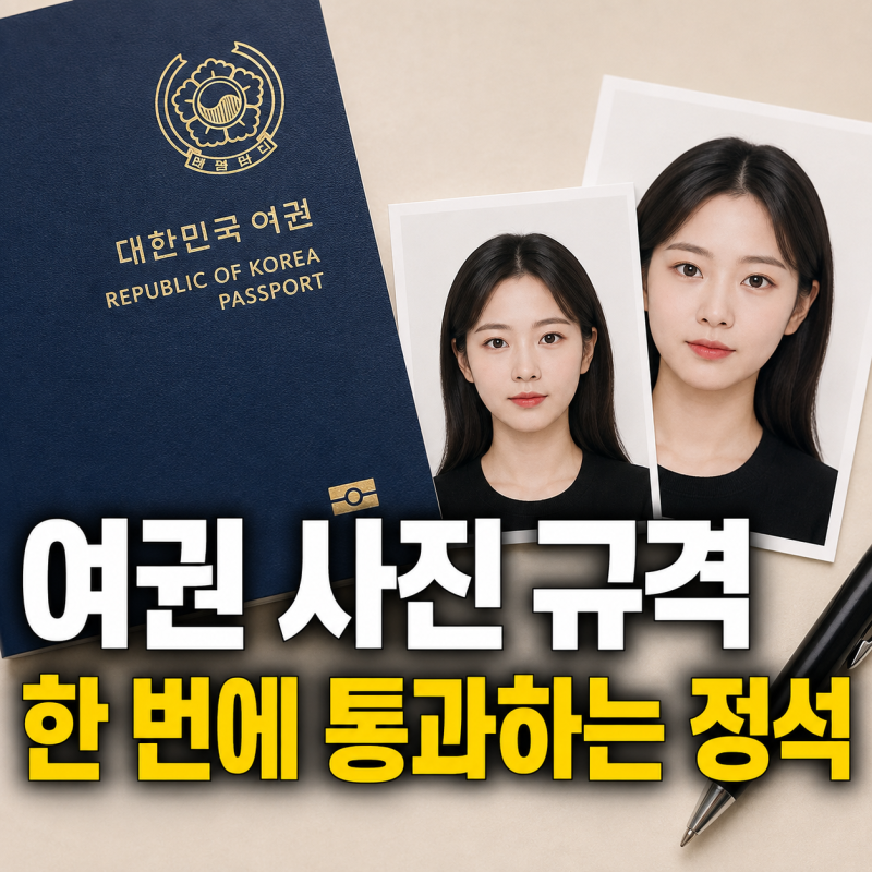 2026 신여권 사진 규격 맞추기 이렇게 하면 반려돼요!