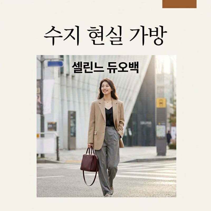 수지 현실 가방 셀린느 듀오 지퍼 백 가격 수납 특징 총정리