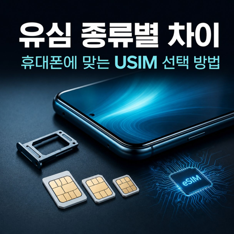 유심 종류별 차이와 휴대폰에 맞는 USIM 선택 방법