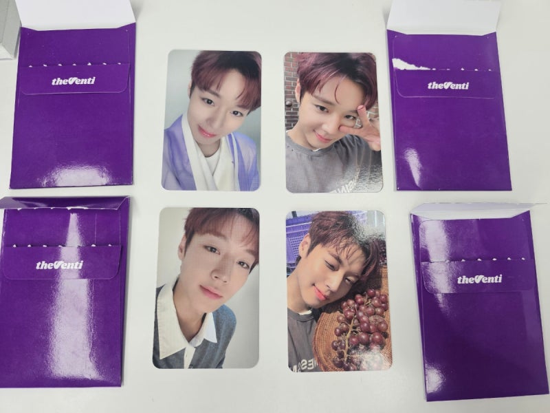 더벤티 박지훈 랜덤 포토카드 이벤트포카 5종 도전, 딸램 덕질에 엄마도 동참