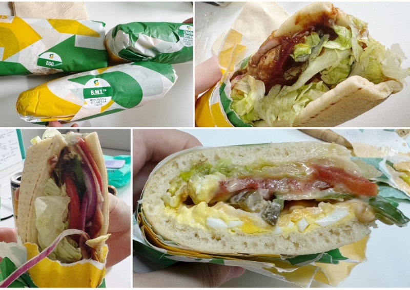 샌드위치맛집, 써브웨이, 메뉴추천, 소스조합추천, 치킨데리야끼, 이탈리안비엠티, 에그마요....