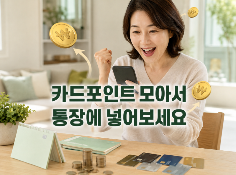 카드포인트 통합조회 방법, 소멸되기 전에 계좌로 입금받으세요
