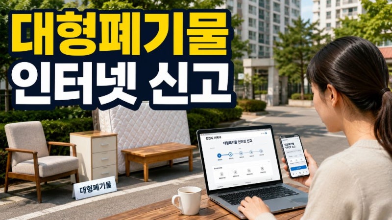 천안 서북구 대형폐기물 인터넷신고 방법｜스티커 발급·수수료·폐가전 무료수거 정리