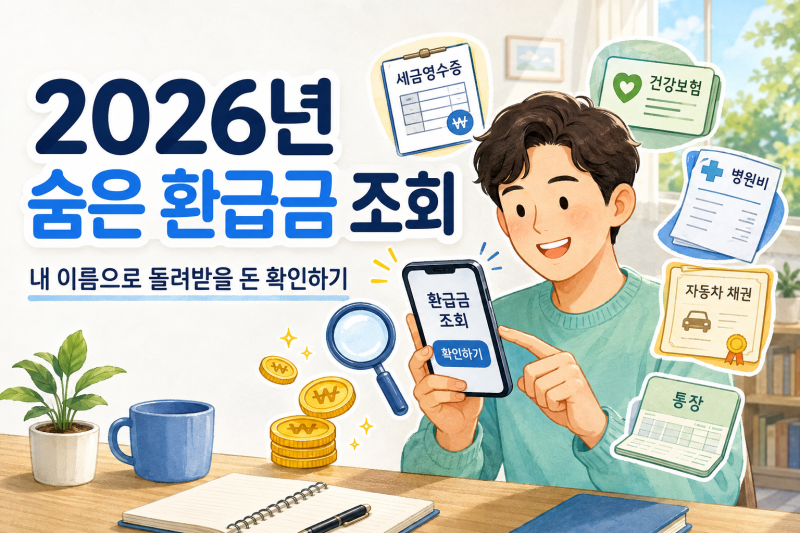 2026 숨은 환급금 조회 내가 돌려받을 돈 한 번에 확인하는 방법