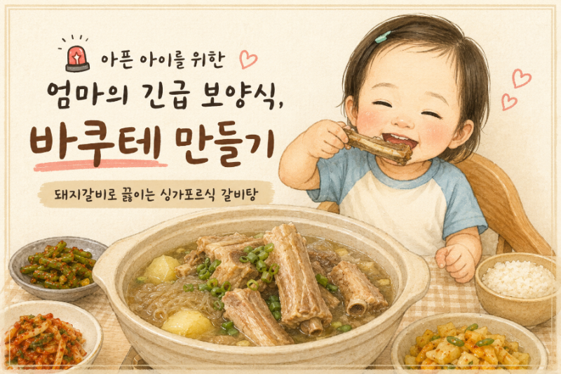 삐용삐용 아픈 아기를 위한 엄마의 긴급 보양식, 바쿠테 만들기