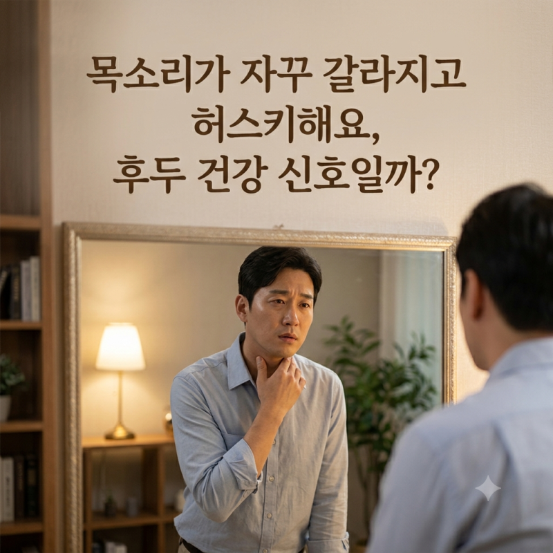 목소리가 자꾸 갈라지고 허스키하게 변하는데 후두 건강 이상일까?