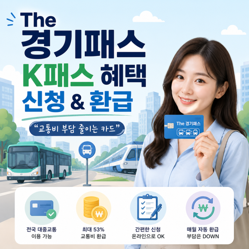 The 경기패스 K패스 혜택 신청 방법 & 환급, 교통비 부담 줄이고 싶다면