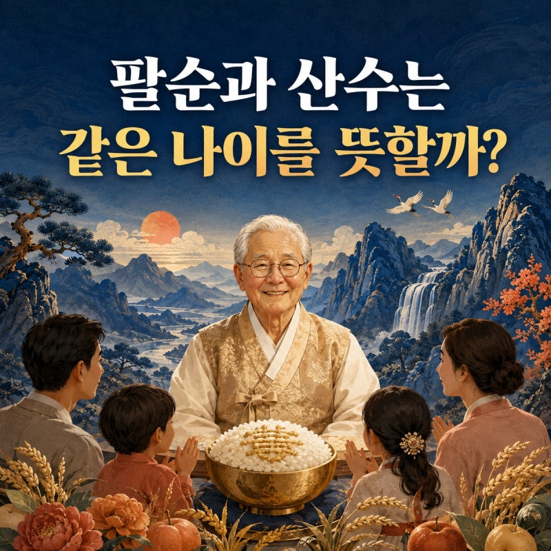 팔순과 산수는 같은 나이를 뜻할까?