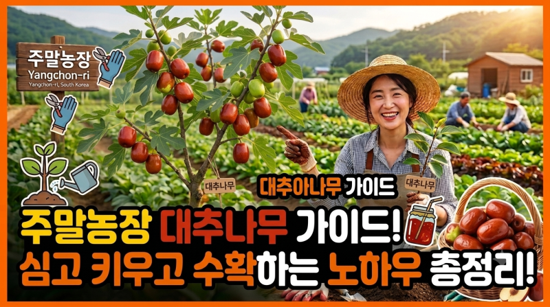 [주말농장 초보 가이드] 알차고 달콤한 대추나무