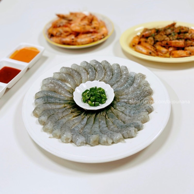 생새우 먹는 법, 손질법 부터 소금구이 버터구이까지 생새우 요리 풀코스