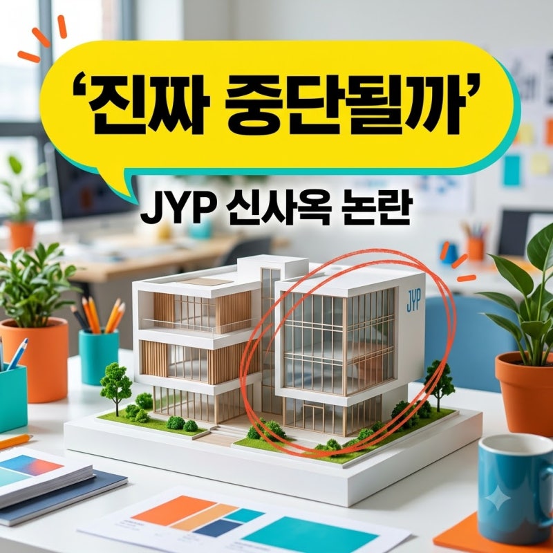 JYP 신사옥 775억 건립 중단 위기? 고덕강일 부지 논란 정리