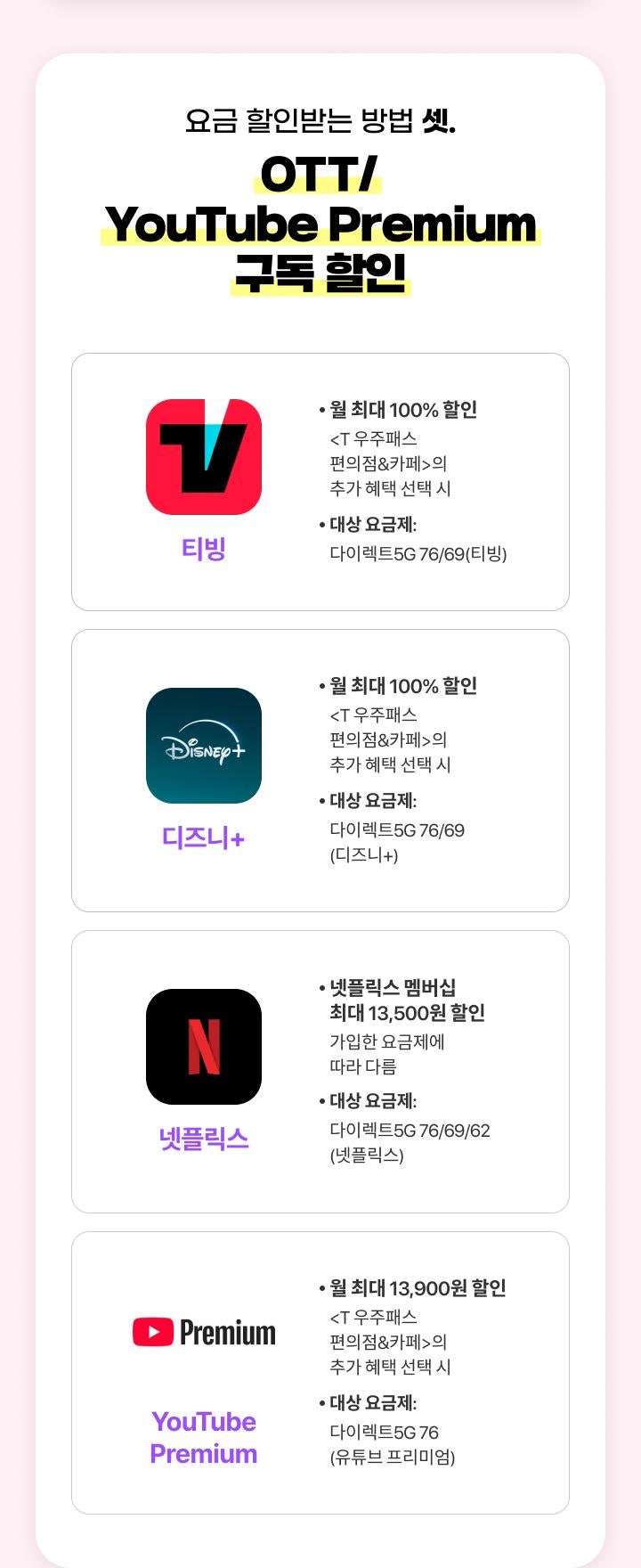 유튜브 프리미엄 월 1,000원? SKT 요금제 보고 혹했다면 이것부터 계산하세요