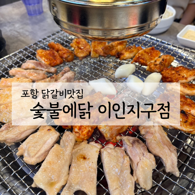 포항 닭갈비맛집 숯불에닭 이인지구점｜닭갈비부터 닭곰탕 닭똥집까지 아기랑 방문후기